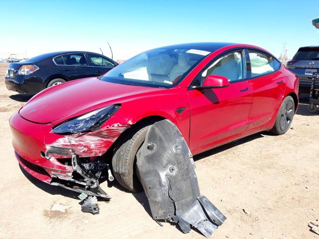TESLA MODEL 3 2022 with VIN 5YJ3E1EB0NF128777 - Photo from auction