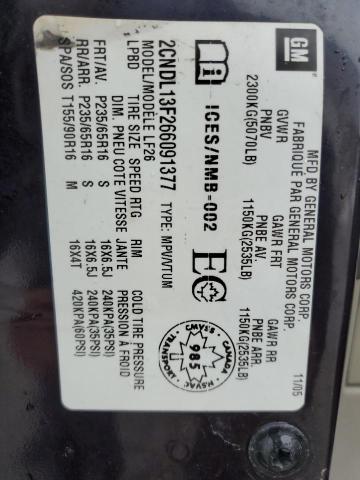 Photo 14 from auction – 2006 CHEVROLET EQUINOX LS with VIN 2CNDL13F266091377