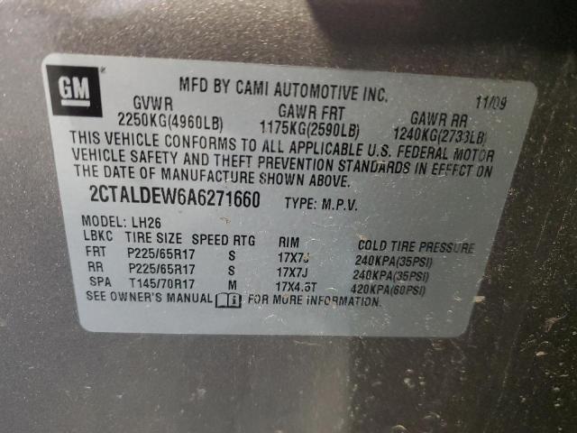 Photo 14 from auction – 2010 GMC TERRAIN SL with VIN 2CTALDEW6A6271660