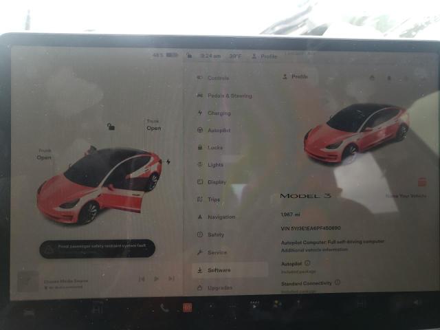 Photo 9 from auction – 2023 TESLA MODEL 3 with VIN 5YJ3E1EA6PF450690