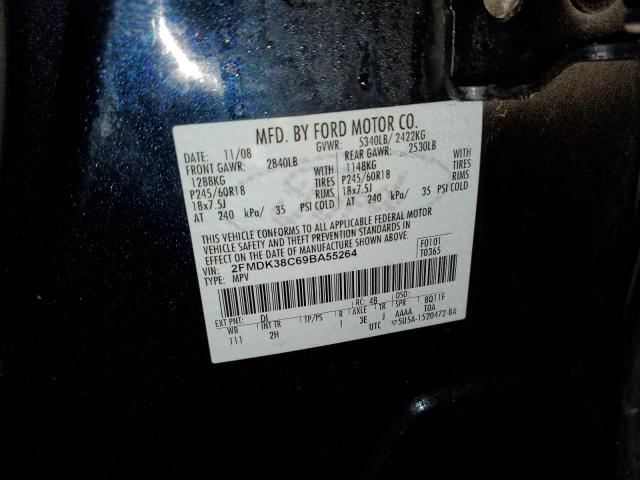 Photo 14 from auction – 2009 FORD EDGE SEL with VIN 2FMDK38C69BA55264