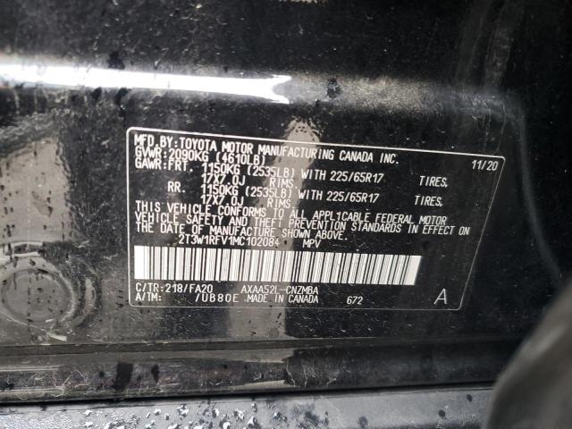 Photo 14 from auction – 2021 TOYOTA RAV4 XLE with VIN 2T3W1RFV1MC102084