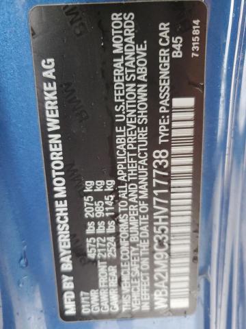 Photo 14 from auction – 2017 BMW 230XI with VIN WBA2M9C35HV717738