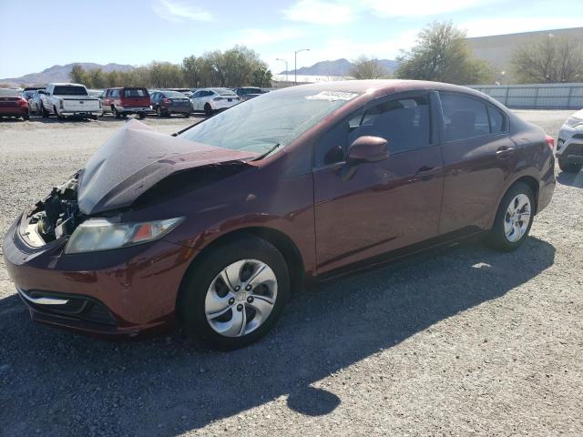 HONDA CIVIC LX 2013 with VIN 19XFB2F52DE022243 - Photo from auction