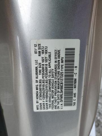 Photo 14 from auction – 2012 HONDA ODYSSEY TO with VIN 5FNRL5H98CB127325