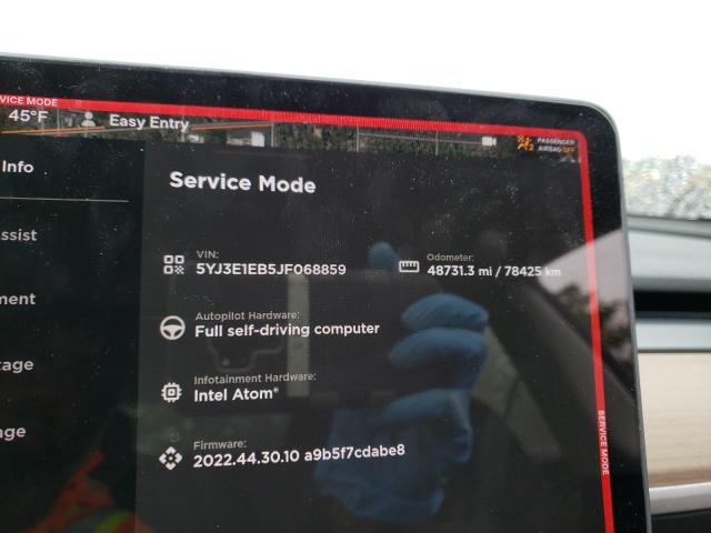 Photo 9 from auction – 2018 TESLA MODEL 3 with VIN 5YJ3E1EB5JF068859