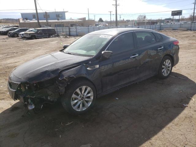 KIA OPTIMA EX 2018 with VIN 5XXGU4L33JG182812 - Photo from auction