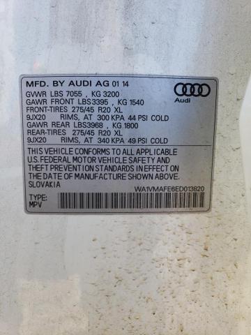 Photo 14 from auction – 2014 AUDI Q7 PRESTIG with VIN WA1VMAFE6ED013820
