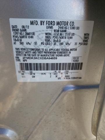 Photo 14 from auction – 2013 FORD EDGE LIMIT with VIN 2FMDK3KCXDBA94859