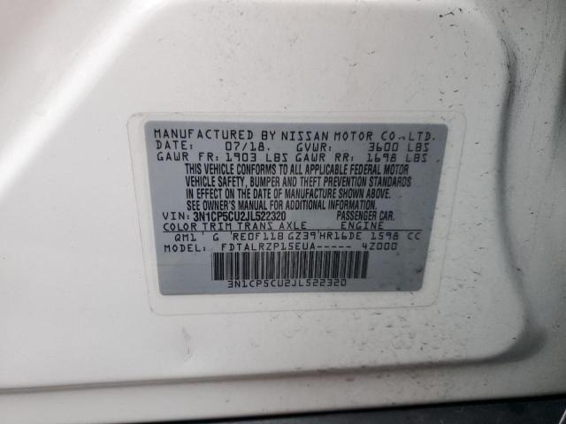 Photo 14 from auction – 2018 NISSAN KICKS S with VIN 3N1CP5CU2JL522320