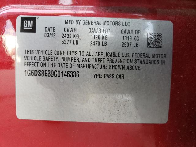 Photo 14 from auction – 2012 CADILLAC CTS PREMIU with VIN 1G6DS8E39C0146336