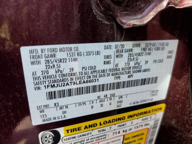 Photo 14 from auction – 2020 FORD EXPEDITION with VIN 1FMJU2AT9LEA66031