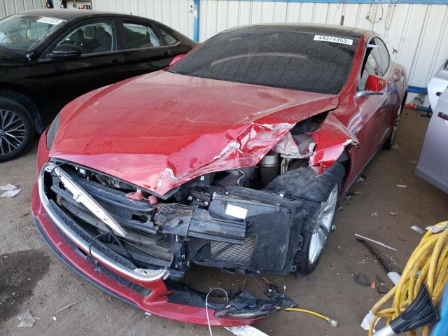 TESLA MODEL S 85 2015 with VIN 5YJSA1H21FFP70560 - Photo from auction