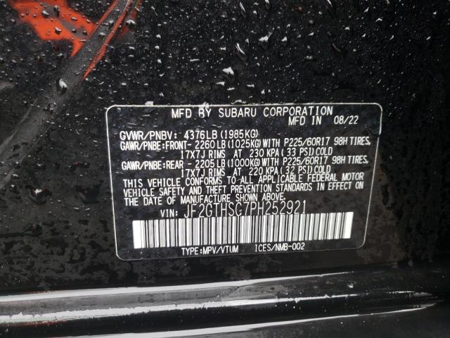 Photo 14 from auction – 2023 SUBARU CROSSTREK with VIN JF2GTHSC7PH252921