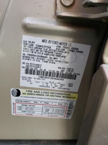 Photo 14 from auction – 2005 FORD FREESTYLE with VIN 1FMZK04135GA46565