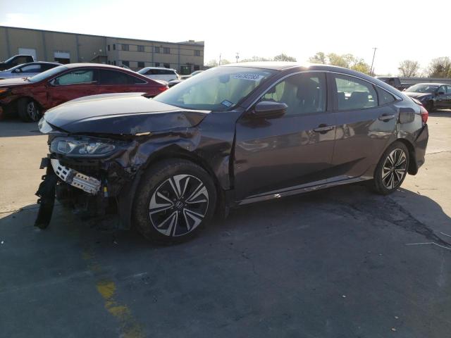 HONDA CIVIC EXL 2018 with VIN JHMFC1F76JX043101 - Photo from auction