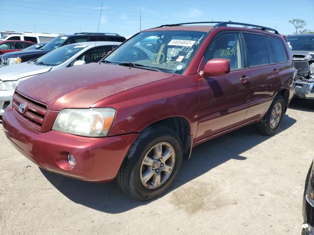 TOYOTA HIGHLANDER 2007 with VIN JTEGP21A070143890 - Photo from auction