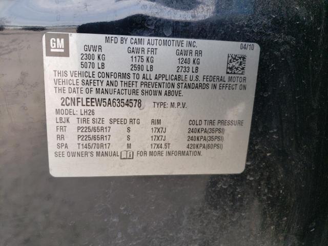 Photo 14 from auction – 2010 CHEVROLET EQUINOX LT with VIN 2CNFLEEW5A6354578