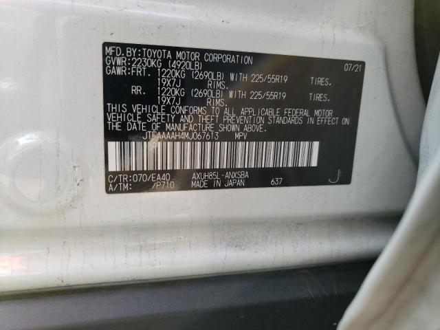 Photo 14 from auction – 2021 TOYOTA VENZA LE with VIN JTEAAAAH4MJ067613