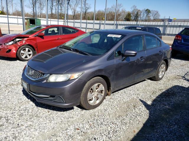 Photo 1 from auction – 2014 HONDA CIVIC LX with VIN 2HGFB2F54EH533640