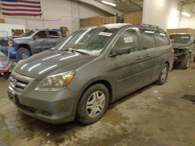 HONDA ODYSSEY EX 2007 with VIN 5FNRL387X7B415016 - Photo from auction