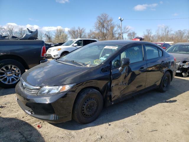 HONDA CIVIC LX 2012 with VIN 19XFB2F56CE071489 - Photo from auction