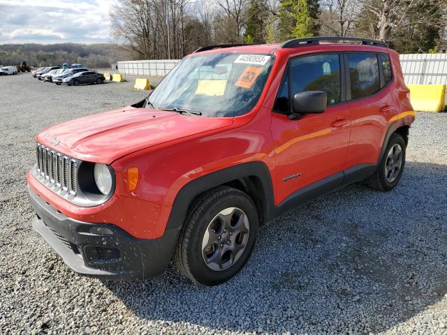 JEEP RENEGADE S 2017 with VIN ZACCJAAB6HPF06647 - Photo from auction
