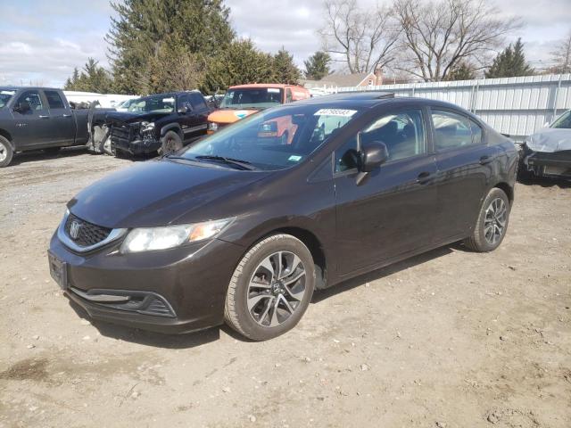 HONDA CIVIC EX 2013 with VIN 2HGFB2F8XDH534073 - Photo from auction