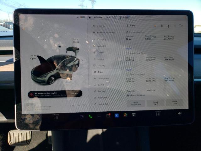 Photo 9 from auction – 2022 TESLA MODEL 3 with VIN 5YJ3E1EA5NF190179