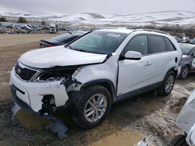 KIA SORENTO LX 2015 with VIN 5XYKTCA69FG584664 - Photo from auction