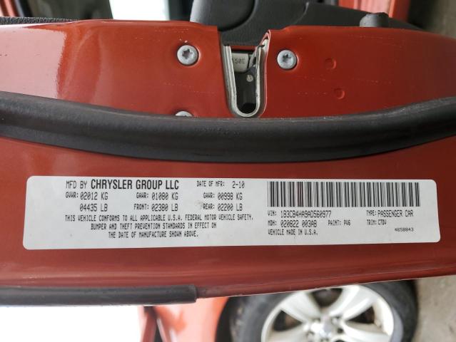 Photo 14 from auction – 2010 DODGE CALIBER SX with VIN 1B3CB4HA9AD560977