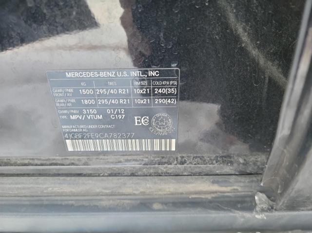 Photo 10 from auction – 2012 MERCEDES-BENZ GL 350 BLU with VIN 4JGBF2FE9CA782377