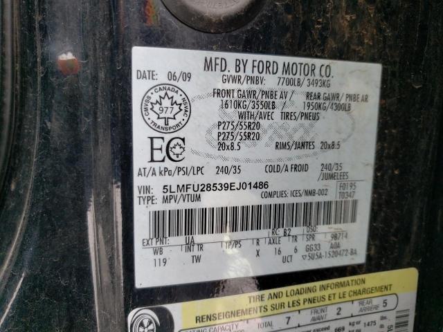 Photo 14 from auction – 2009 LINCOLN NAVIGATOR with VIN 5LMFU28539EJ01486