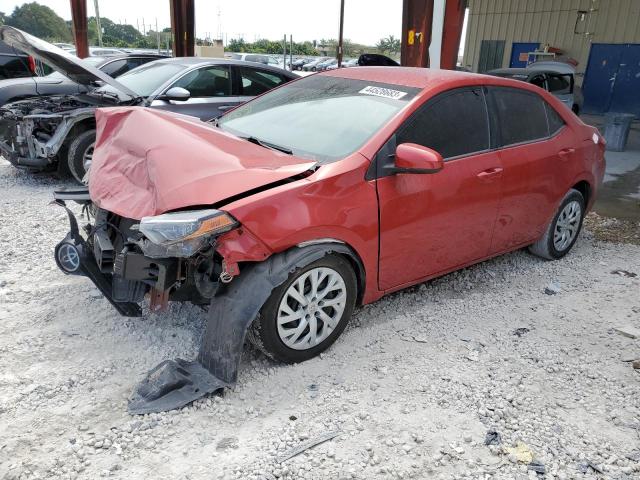 TOYOTA COROLLA L 2018 with VIN 5YFBURHE6JP853821 - Photo from auction