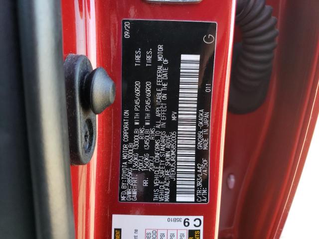 Photo 14 from auction – 2021 TOYOTA 4RUNNER TR with VIN JTEKU5JR0M5852005