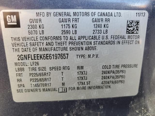 Photo 14 from auction – 2014 CHEVROLET EQUINOX LS with VIN 2GNFLEEK6E6197657