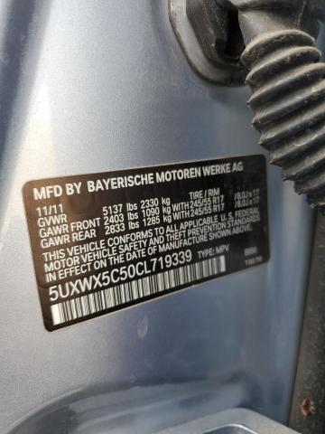 Photo 14 from auction – 2012 BMW X3 XDRIVE2 with VIN 5UXWX5C50CL719339