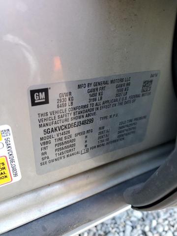 Photo 14 from auction – 2014 BUICK ENCLAVE with VIN 5GAKVCKD6EJ348299