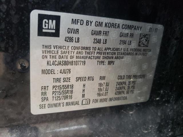 Photo 14 from auction – 2017 BUICK ENCORE PRE with VIN KL4CJASB0HB107719