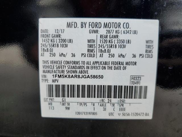 Zdjęcie 14 z aukcji – 2018 FORD EXPLORER P z VIN 1FM5K8AR8JGA58650