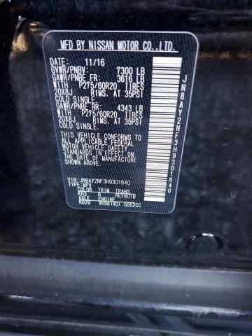 Photo 14 from auction – 2017 NISSAN ARMADA PLA with VIN JN8AY2NF3H9301640