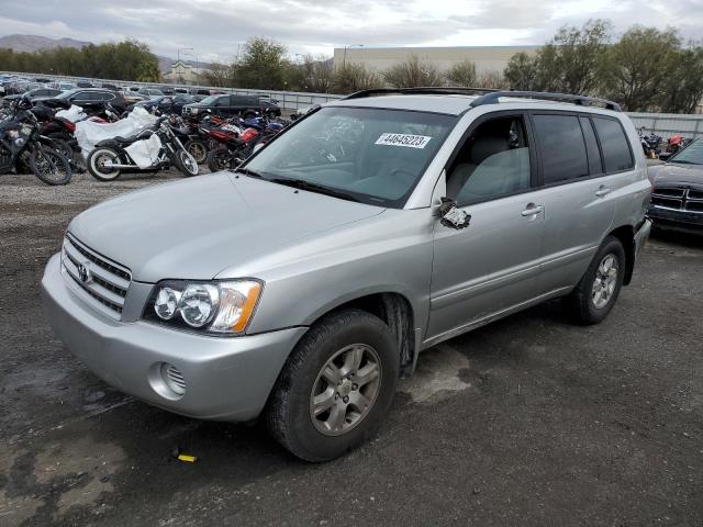 TOYOTA HIGHLANDER 2001 with VIN JTEGF21AX10005414 - Photo from auction
