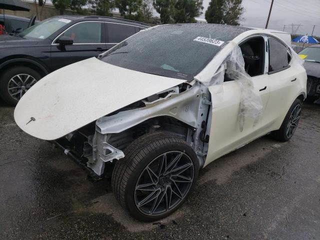 TESLA MODEL Y 2021 with VIN 5YJYGDEE0MF080403 - Photo from auction