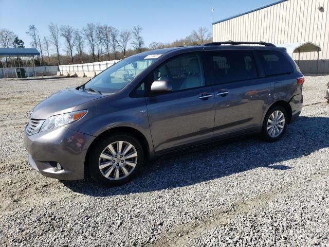 TOYOTA SIENNA XLE 2017 with VIN 5TDDZ3DC6HS179702 - Photo from auction