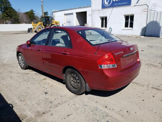 Photo 2 from auction – 2009 KIA SPECTRA EX with VIN KNAFE222X95661215