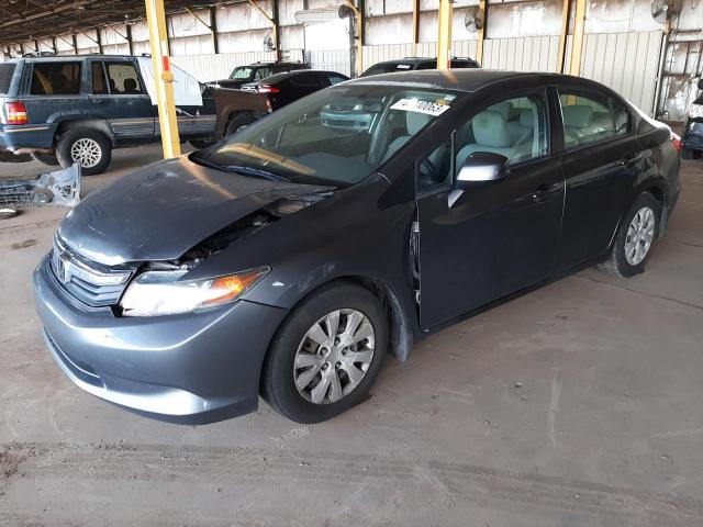 HONDA CIVIC LX 2012 with VIN 19XFB2F53CE062801 - Photo from auction