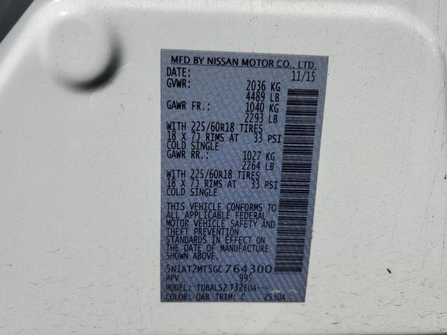 Photo 14 from auction – 2016 NISSAN ROGUE with VIN 5N1AT2MT5GC764300