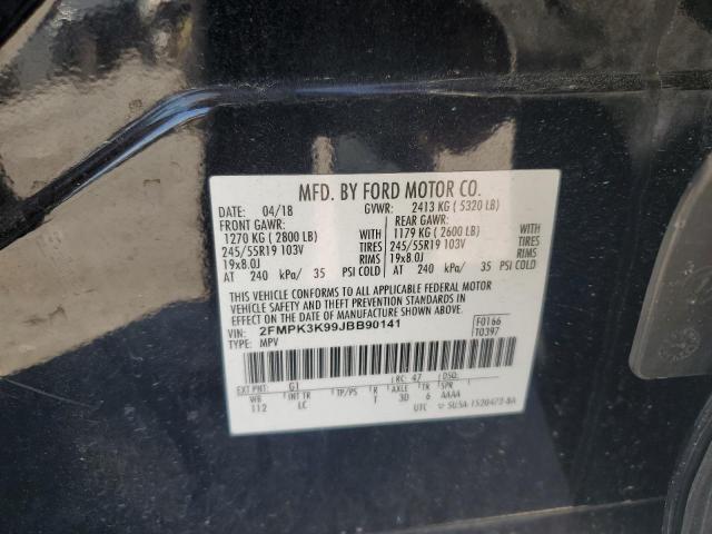 Photo 14 from auction – 2018 FORD EDGE TITAN with VIN 2FMPK3K99JBB90141