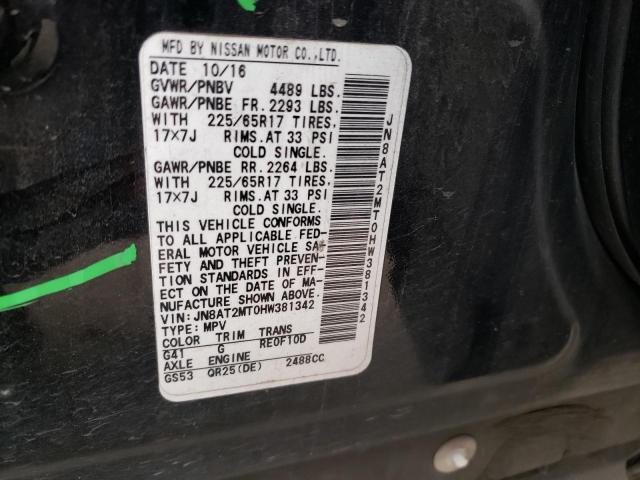 Photo 14 from auction – 2017 NISSAN ROGUE S with VIN JN8AT2MT0HW381342