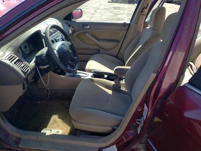 Photo 7 from auction – 2002 HONDA CIVIC LX with VIN 2HGES16562H545516
